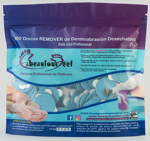 PAQ. CON 300 DISCOS DERMOABRASIVOS DESECHABLES REMOVER
