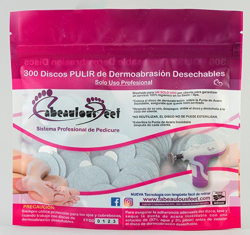 PAQ. CON 300 DISCOS DERMOABRASIVOS DESECHABLES PULIR